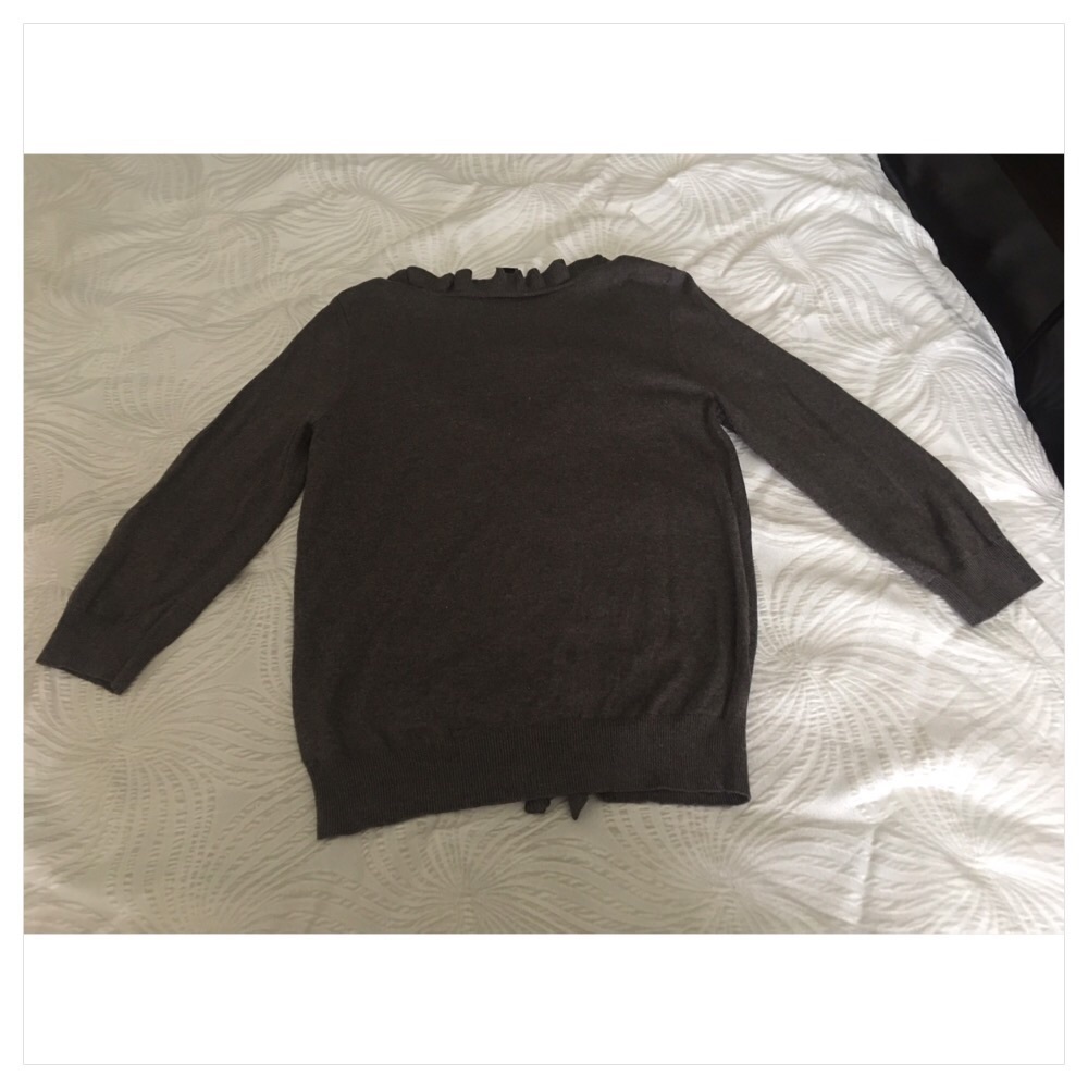Ann Taylor Ruffle Trim Cardigan - Picture 9 of 9
